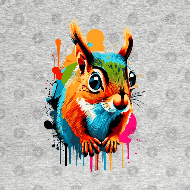 Squirrel Cute - Squirrel Colourful - Rodent by BigWildKiwi